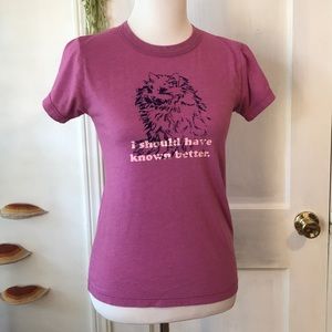 Graphic Tee With Velvet Cat